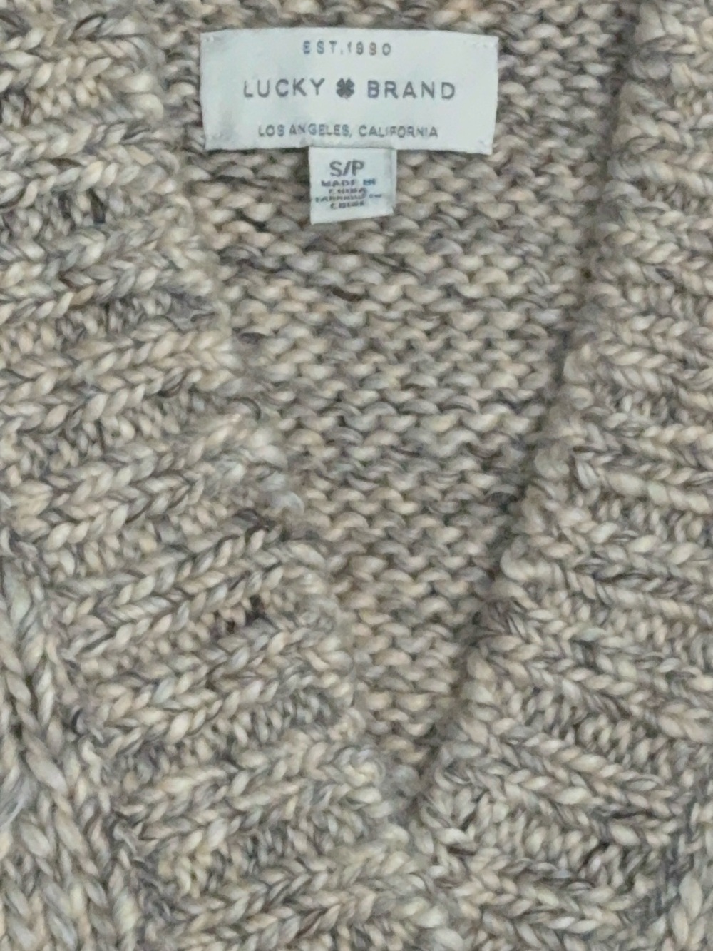 Women Casual V-Neck Button Cardigan Sweater - Beige - Picture 2 of 3